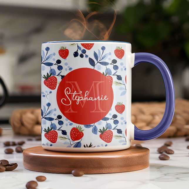 Berry Sweet Strawberry Mönster Mugg (Whether you’re gifting it to a friend or treating yourself, this mug is berry special!)