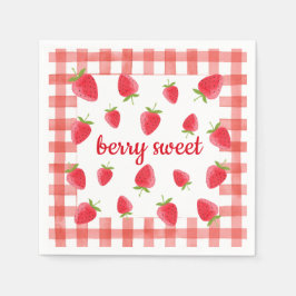 Berry Sweet Strawberry Party Napkin Pappersservett