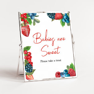 Berry Sweet Summer Baby Shower Spädbarn är Sweet Poster