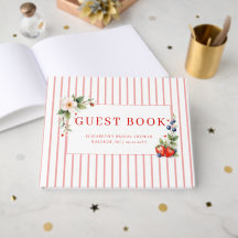 Berry Sweet Theme Strawberry Stripes Bridal Shower