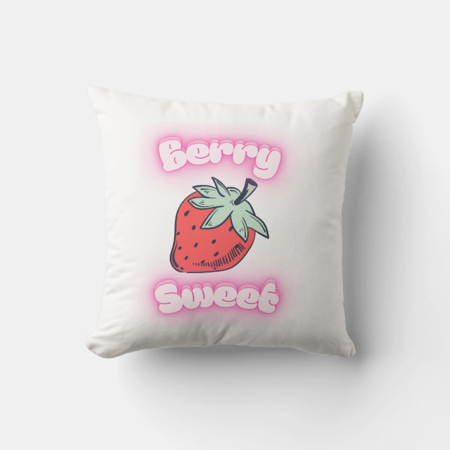Berry Sweet Tshirt Kudde (Framsida)