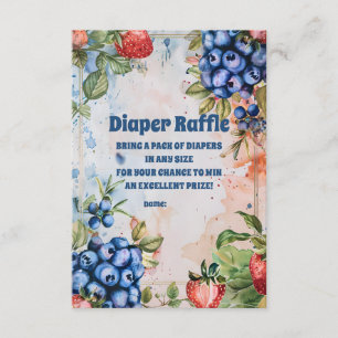 Berry Sweet Vild Berries & Flowers Diaper Raffle Tilläggskort