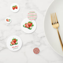 Berry Sweet Watercolor Baby Shower Bord Confetti