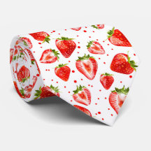 Berry Sweet White och Red Strawberry Mönster