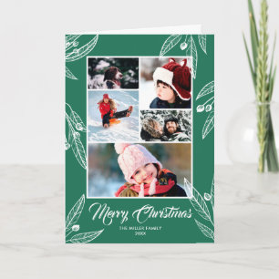 Berry Twigs - Photo Collage God jul Kort