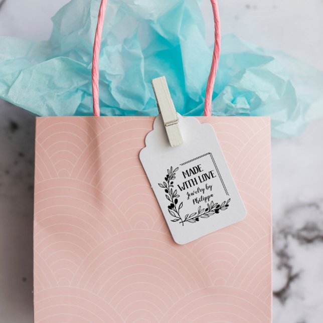 Berry Twigs Square Ram made with Kärlek Stämpel (Skapare uppladdad)