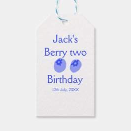 Berry two birthday blue berry add name date kids r presentetikett