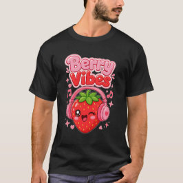 Berry Vibes Söt Jordgubbe Cottagecore T Shirt