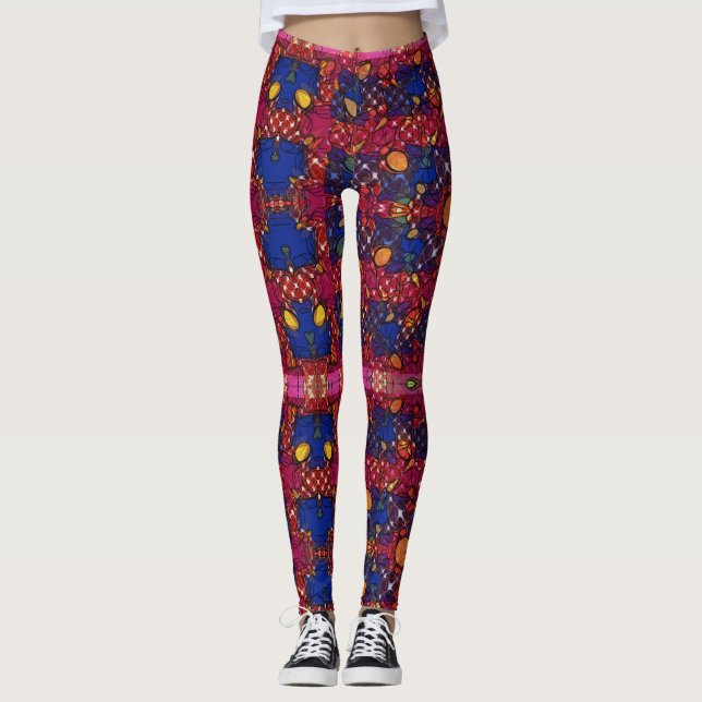 Berry Wall Leggings (Framsida)
