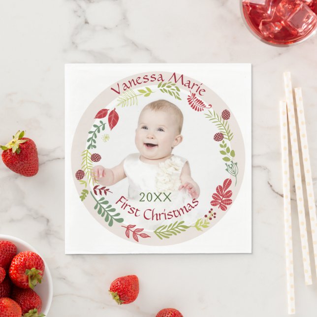 Berry WandeBaby första jul Pappersservett (Insitu)