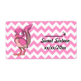 Berry Yogurt Reptilian Bird Vin eller Vattenflaska Fraktsedel