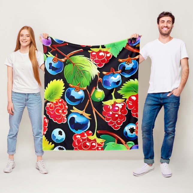 Berryful Delight Art Fleecefilt (På plats)