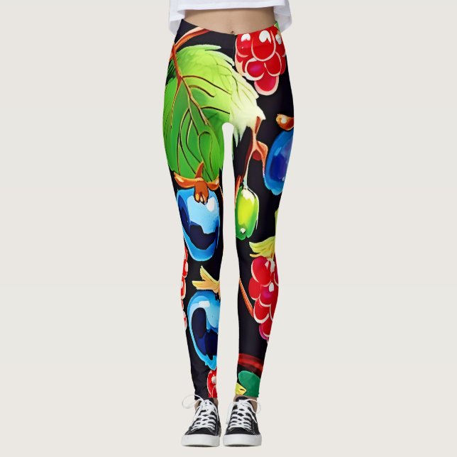 Berryful Delight Art Leggings (Framsida)