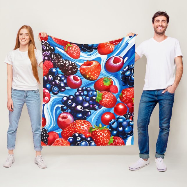 Berrylicious Blue Dream Fleecefilt (På plats)