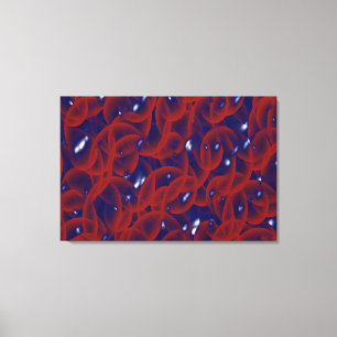 Berrytrocyte Jelling Stretched Canvastryck