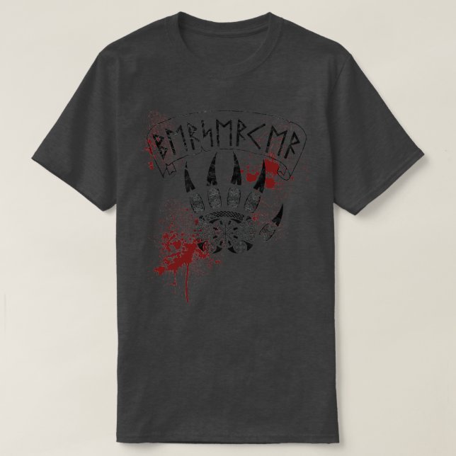 Berserk Viking stil T Shirt (Design framsida)