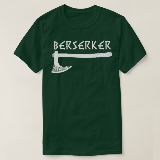 Berserker Ax Viking Warrior Classic TShirt T Shirt (Design framsida)