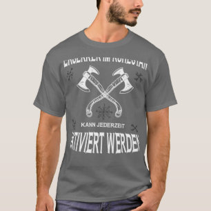 Berserker Retrött Viking Viking Ax Runes T Shirt