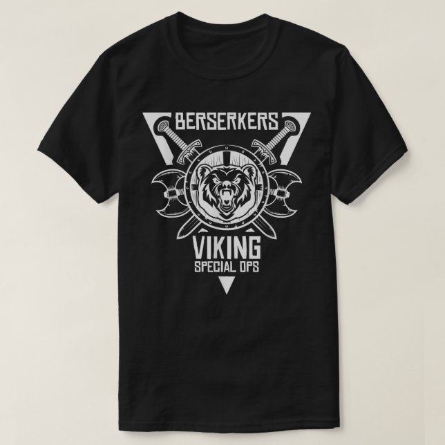Berserker Shirt Viking Speciell Ops Bear T (Design framsida)