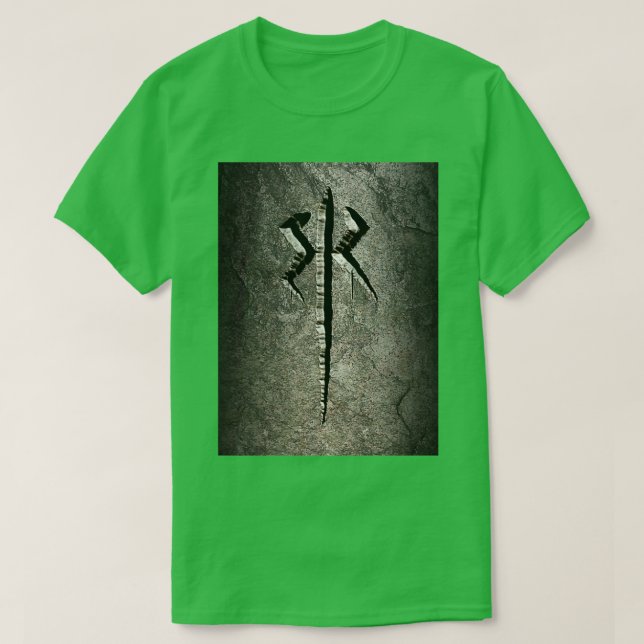 Berserkers Rage-stensfärgad symbol T Shirt (Design framsida)