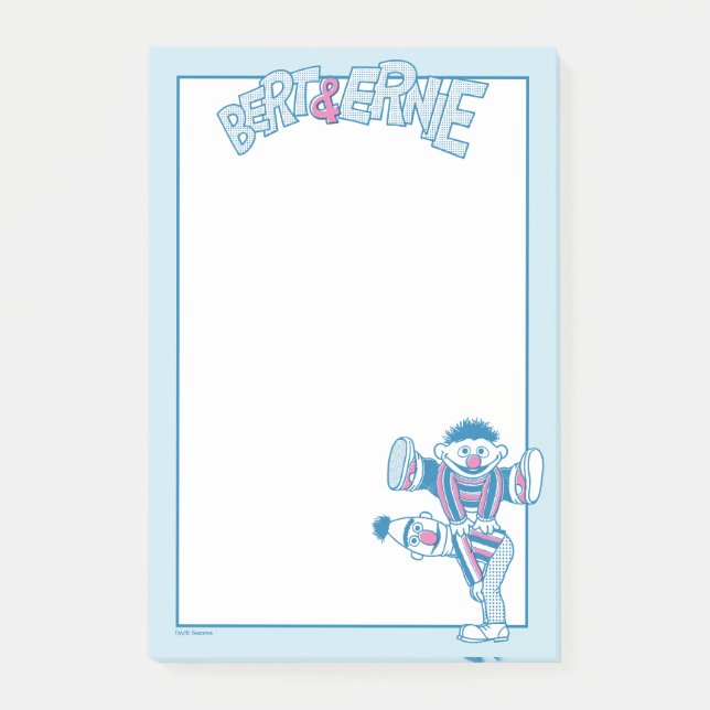 Bert & Ernie | Alltid där för dig Post-it Block (Framsida)