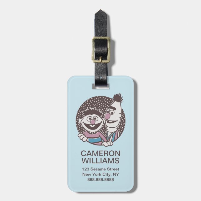 Bert & Ernie | Bros Bagagebricka (Vertikal Framsida)