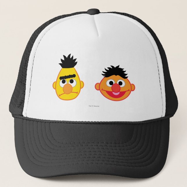 Bert & Ernie-emojier Truckerkeps (Framsida)