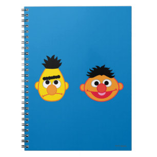 Bert & Ernie Emojis Anteckningsbok Med Spiral