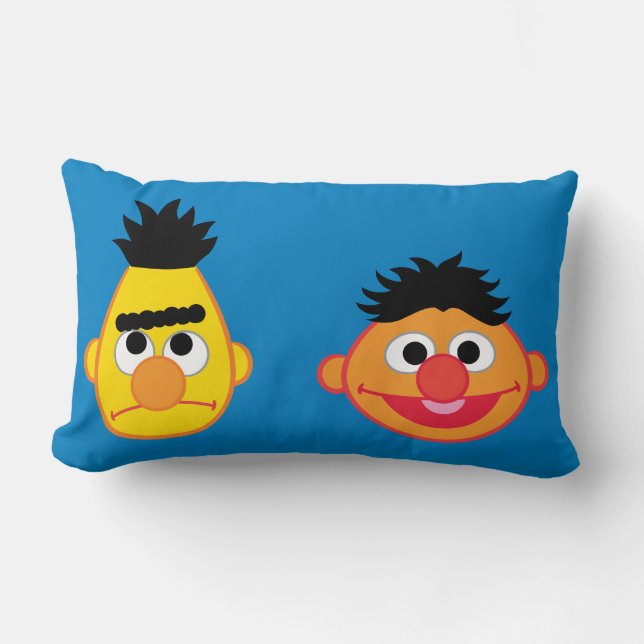 Bert & Ernie Emojis Lumbarkudde (Framsida)