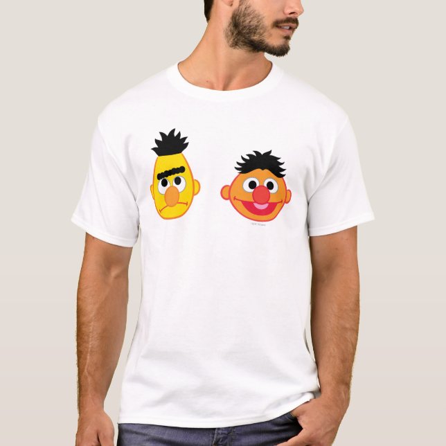 Bert & Ernie Emojis Tee Shirt (Framsida)