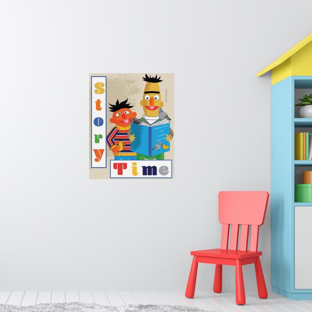 Bert och Ernie Classroom Reading Poster (Barnkammare 1)