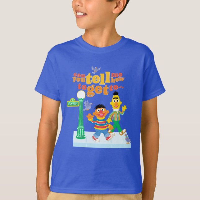 Bert och Ernie Directions Tee Shirt (Framsida)