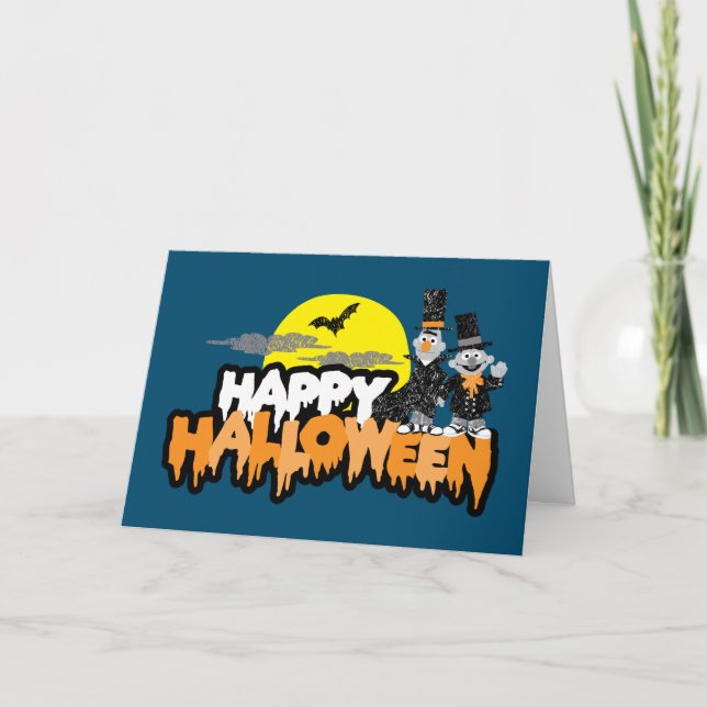Bert och Ernie | HAPPY HALLOWEEN Kort (Framsida)