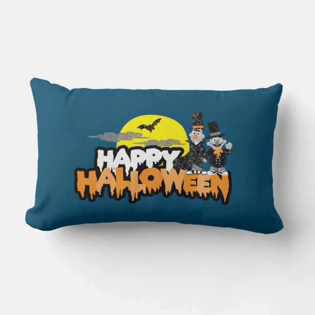 Bert och Ernie | HAPPY HALLOWEEN Lumbarkudde (Framsida)