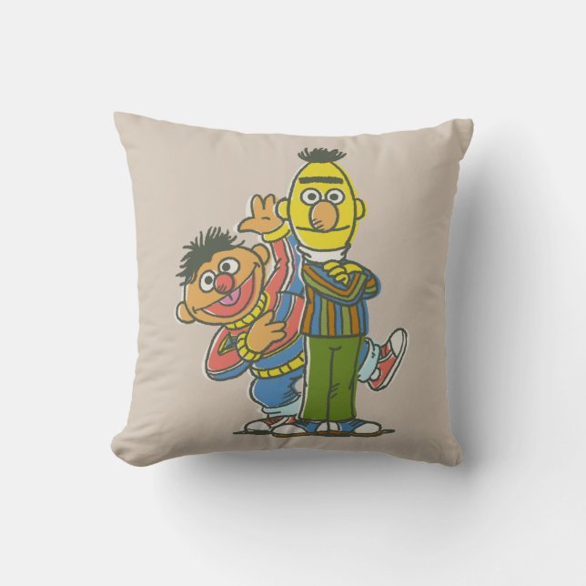 Bert och Ernie klassisk stil Kudde (Framsida)