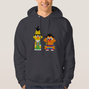 Bert och Ernie Pixel Art Hoodie