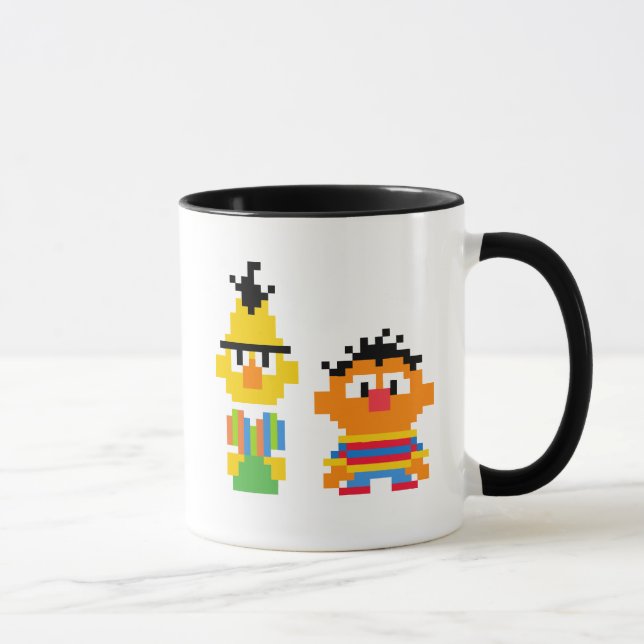 Bert och Ernie Pixel Art Mugg (Höger)
