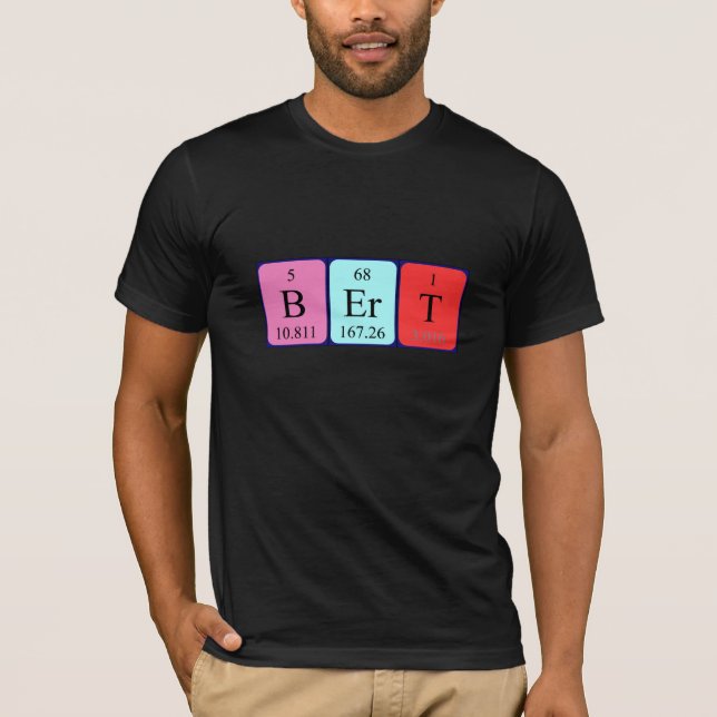 Bert Periodisk skjorta bord namn T-shirt (Framsida)