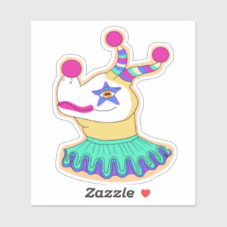 Bert the Clown Dragon Sticker Klistermärken