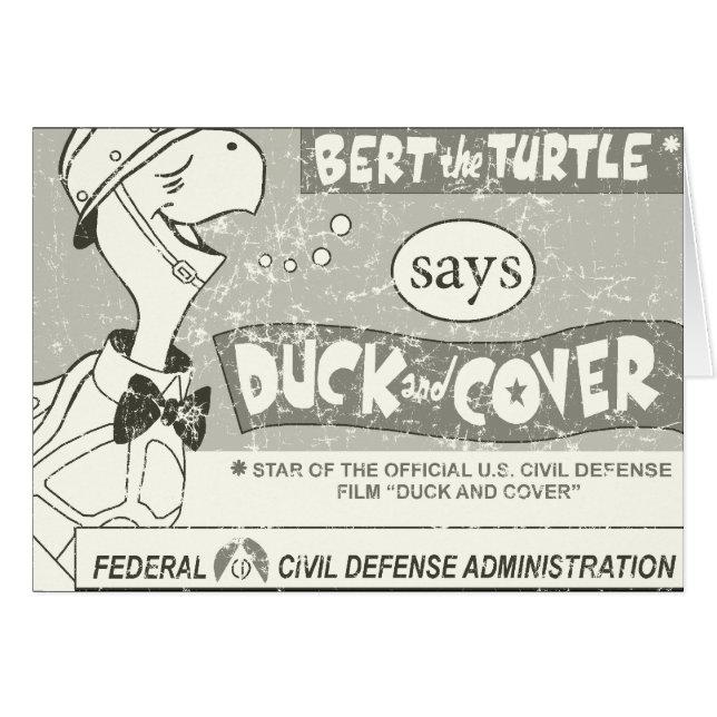 Bert the Turtle Says Hälsningskort (Framsidan Horizontal)