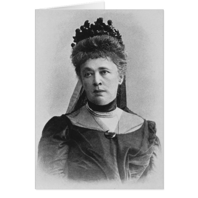 Berta Von Suttner Hälsningskort (Framsidan)