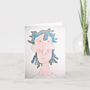 Bertha Blob notecard Kort