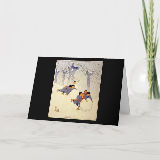 Bertha Boynton Lum Snowballbollar Kort (Framsida)