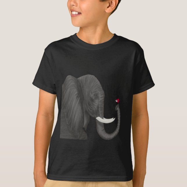 Bertha, den ärade elefanten och Cute Ladybug Tee Shirt (Framsida)