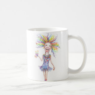 Bertha den breda muggen för födelsedag kaffemugg