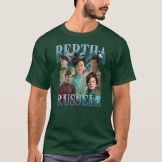 Bertha Russell Vintage 90-tal Bootleg Stil retro T Shirt