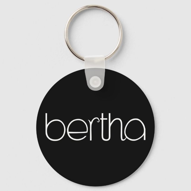 Bertha white Keychain Nyckelring (Framsida)
