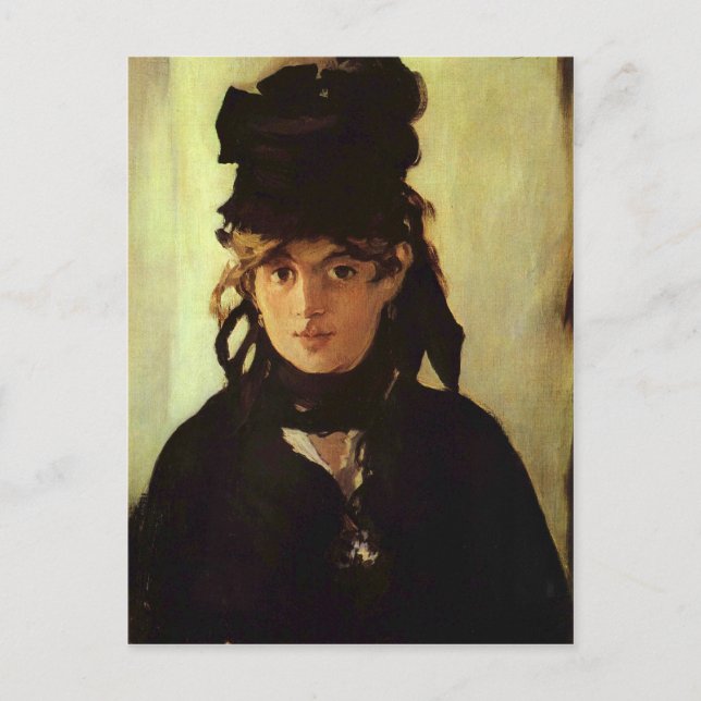 Berthe Morisot av Edouard Manet Vykort (Framsida)