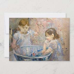 Berthe Morisot - Barn vid Bassängen Tack Kort