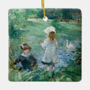Berthe Morisot - bredvid Sjö Julgransprydnad Keramik